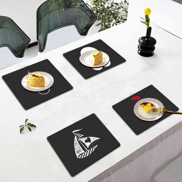 mats & pads kitchen placemat pu leather can be washed table mat, , bowl mat 21cmx25cm 
mats & pads kitchen placemat pu leather can be washed table mat, , bowl mat 21cmx25cm