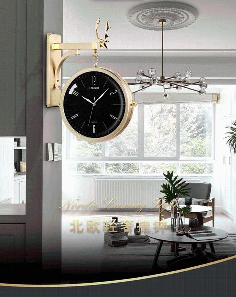 home decor double sided round wall mount station clocks watchs face clock vintage retro metal frame glass dial cover
home decor double sided round wall mount station clocks watchs face clock vintage retro metal frame glass dial cover