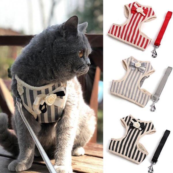 cat collars & leads stripe pet harness vest for cats breathable harnesses leash set kedi malzemeleri dog products pets puppy chain lead
cat collars & leads stripe pet harness vest for cats breathable harnesses leash set kedi malzemeleri dog products pets puppy chain lead