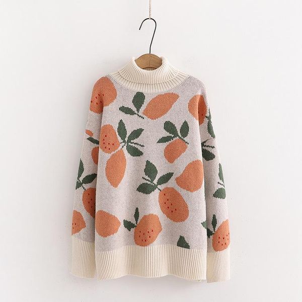 women's sweaters zity women casual winter warm turtlecneck sweet jumpers pull knitwear oversized sweater fruit, White;black
women's sweaters zity women casual winter warm turtlecneck sweet jumpers pull knitwear oversized sweater fruit, White;black