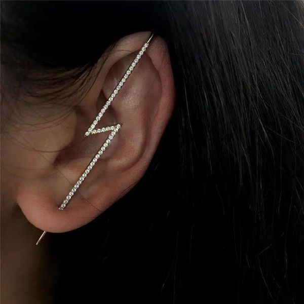 clip-on & screw back hiphop earring hyperbole crystal flash clip earrings for women rock jewelry geometric femme lighting brincos ear cuff, Silver
clip-on & screw back hiphop earring hyperbole crystal flash clip earrings for women rock jewelry geometric femme lighting brincos ear cuff, Silver