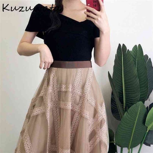 kuzuwata sk collar short sleeve shoulder strapless t shirt women slim fit cross design solid tees summer 210908, White;black
kuzuwata sk collar short sleeve shoulder strapless t shirt women slim fit cross design solid tees summer 210908, White;black