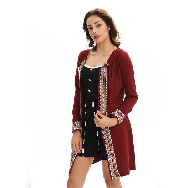 women's sweaters knitted jacket 2021 cardigan korean version of the long sweater loose american style o-neck, White;black
women's sweaters knitted jacket 2021 cardigan korean version of the long sweater loose american style o-neck, White;black