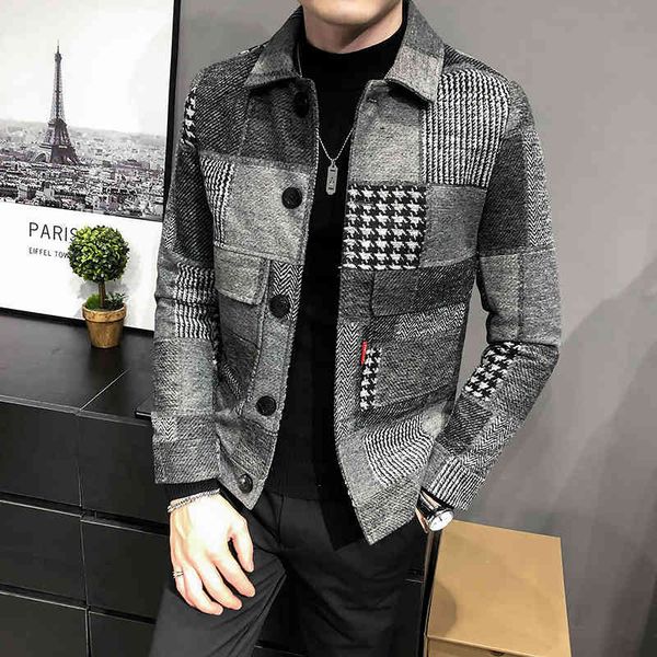 men's jackets long-sleeve man's jacket, korean style casual, slim long-sleeve, with pockets and chess choa, Black;brown
men's jackets long-sleeve man's jacket, korean style casual, slim long-sleeve, with pockets and chess choa, Black;brown