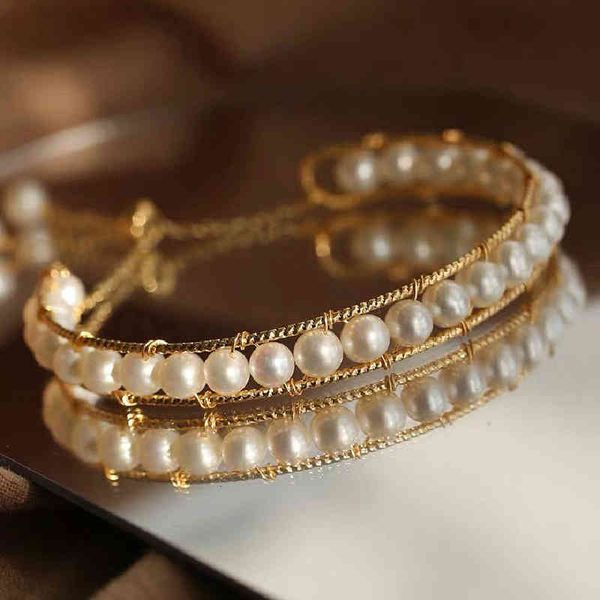 bangle bracelets hanjie natural freshwater pearl hand woven bracelet leather light, fresh and fashionable ins style, Golden;silver
bangle bracelets hanjie natural freshwater pearl hand woven bracelet leather light, fresh and fashionable ins style, Golden;silver