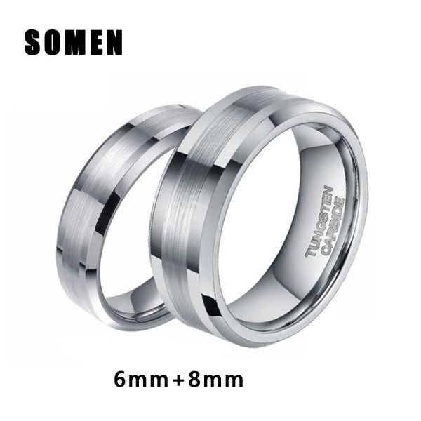 wedding rings 2pcs 6mm 8mm silver color tungsten ring men women band camouflage inlay couple anel male jewelry proposal, Slivery;golden
wedding rings 2pcs 6mm 8mm silver color tungsten ring men women band camouflage inlay couple anel male jewelry proposal, Slivery;golden