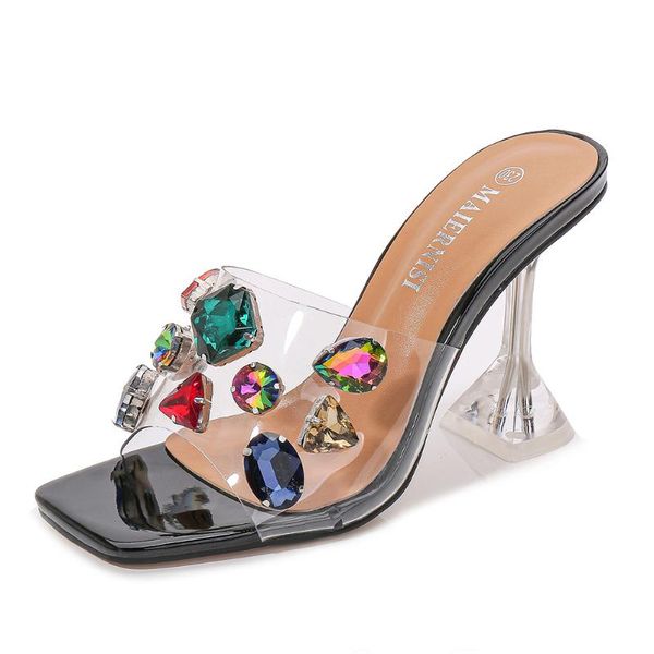 sandals 2021 summer fashion crystal women's outdoor casual clear female slippers europe america trend ladies high heels 9cm, Black
sandals 2021 summer fashion crystal women's outdoor casual clear female slippers europe america trend ladies high heels 9cm, Black