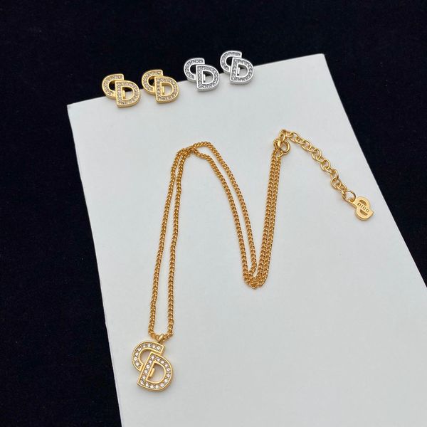 aaa designer jewelry letter suit necklace women's tassel needle with diamond net red earrings are across the economy, Silver
aaa designer jewelry letter suit necklace women's tassel needle with diamond net red earrings are across the economy, Silver