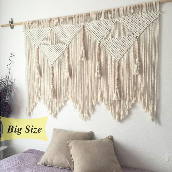 tapestries macrame wall hanging handwoven bohemian cotton rope boho decor big tapestry home backgroup curtain decoration
tapestries macrame wall hanging handwoven bohemian cotton rope boho decor big tapestry home backgroup curtain decoration