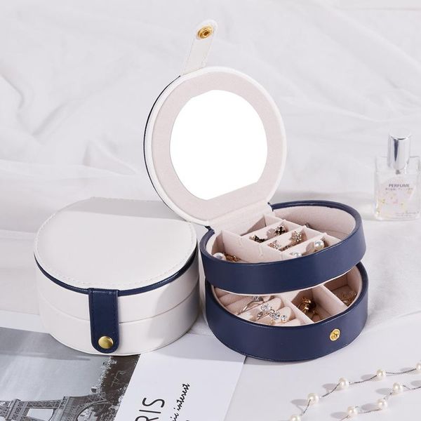 jewelry pouches, bags fashion round portable box princess european style mini small luxury simple earrings ring hand accessories storage, Pink;blue
jewelry pouches, bags fashion round portable box princess european style mini small luxury simple earrings ring hand accessories storage, Pink;blue