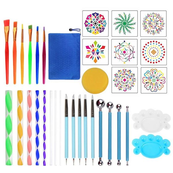 35pcs pottery mandala dotting tool set rock stone dot art painting paint stencil tools kit, Silver
35pcs pottery mandala dotting tool set rock stone dot art painting paint stencil tools kit, Silver
