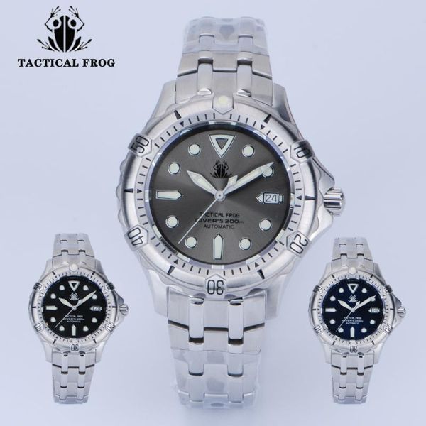 wristwatches tactical frog vintage automatic watch men nh35a mechanical diver 200m water resistant watches sapphire crystal, Slivery;brown
wristwatches tactical frog vintage automatic watch men nh35a mechanical diver 200m water resistant watches sapphire crystal, Slivery;brown