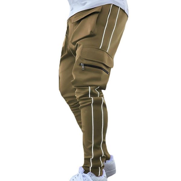 men's pants cargo jogging 2021 summer male multi pockets reflective strip hip hop streetwear sports casual, Black
men's pants cargo jogging 2021 summer male multi pockets reflective strip hip hop streetwear sports casual, Black