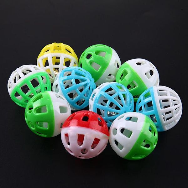 small animal supplies 10pcs hamster cat and dog plastic colorful round hollow double color bell toy ball
small animal supplies 10pcs hamster cat and dog plastic colorful round hollow double color bell toy ball