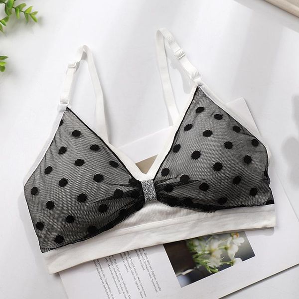 bras women bra summer polk dot seamless beauty back without rim pad anti-glare tube knitting thread underwear for, Red;black
bras women bra summer polk dot seamless beauty back without rim pad anti-glare tube knitting thread underwear for, Red;black