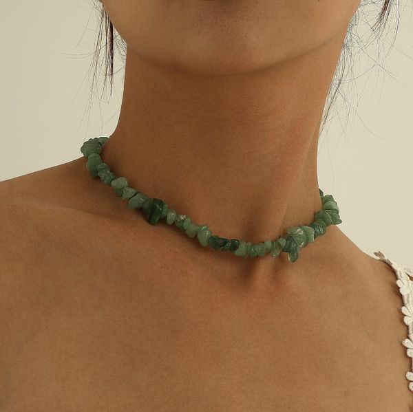 chokers irregular stone choker necklace for women green 2021 fashion jewelry short female clavicle chain simple, Golden;silver
chokers irregular stone choker necklace for women green 2021 fashion jewelry short female clavicle chain simple, Golden;silver