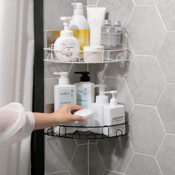 bathroom shelves iron corner storage rack shelf soap cosmetic shampoo holder with hooks hangers shower caddy bath organizer
bathroom shelves iron corner storage rack shelf soap cosmetic shampoo holder with hooks hangers shower caddy bath organizer