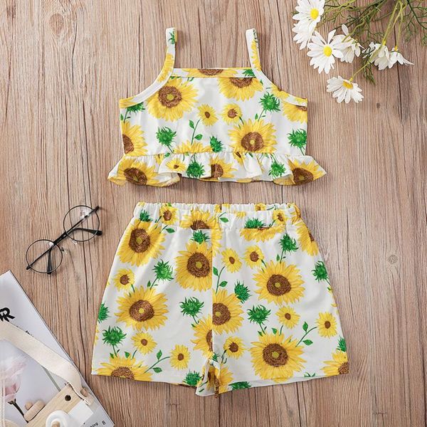 clothing sets baby girl clothes toddler kids girls sunflower print gallus floral short pants vestiti neonata, White
clothing sets baby girl clothes toddler kids girls sunflower print gallus floral short pants vestiti neonata, White