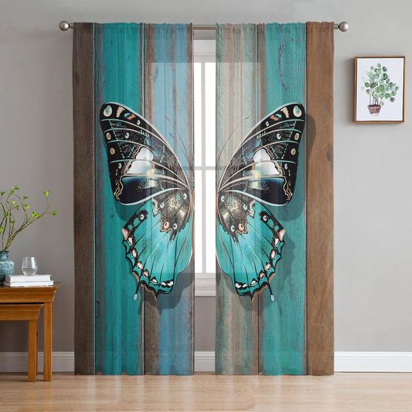 curtain & drapes wooden texture turquoise butterfly voile curtains for living room window treatment sheer bedroom kitchen
curtain & drapes wooden texture turquoise butterfly voile curtains for living room window treatment sheer bedroom kitchen