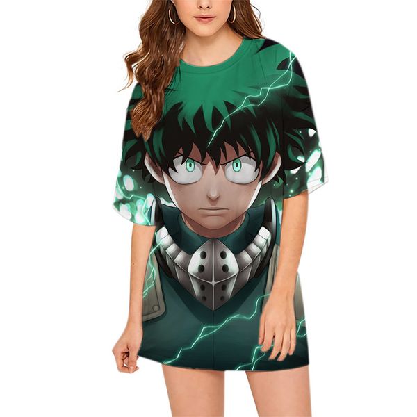 cloocl my hero academia midoriya izuku women tee printed lady clothes loose short sleeve teens harajuku leisure outfits, White
cloocl my hero academia midoriya izuku women tee printed lady clothes loose short sleeve teens harajuku leisure outfits, White