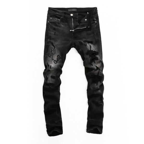 Patch Detail Biker Fit Jeans Men Slim Motorcycle For Mens Vintage Distrsed Denim Jean @J-a33, Blue
Patch Detail Biker Fit Jeans Men Slim Motorcycle For Mens Vintage Distrsed Denim Jean @J-a33, Blue