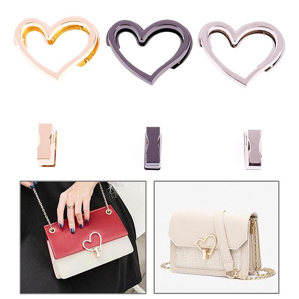 bag parts & accessories fashion heart shape women decoration press lock clasp for leather craft handbag shoulder diy hardware, Black
bag parts & accessories fashion heart shape women decoration press lock clasp for leather craft handbag shoulder diy hardware, Black