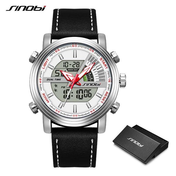 fashion double display glow-light waterproof cool sports versatile trend men's electronic watch wristwatches, Slivery;brown
fashion double display glow-light waterproof cool sports versatile trend men's electronic watch wristwatches, Slivery;brown