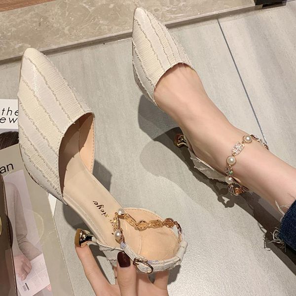 designer women luxury solid pearl chain shoes brand female simple shallow high heels girls soft party weeding roman dress, Black
designer women luxury solid pearl chain shoes brand female simple shallow high heels girls soft party weeding roman dress, Black