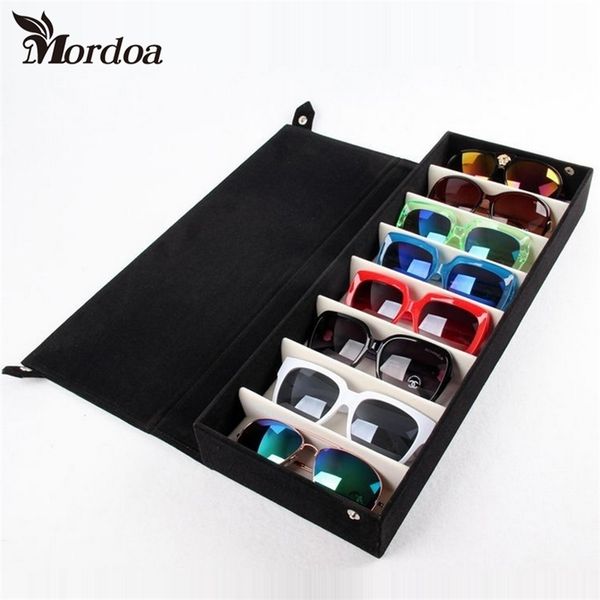 8 grids storage display grid case box for eyeglass sunglass glasses jewelry showing with rack cove 48.5x18x6cm 211105, Black
8 grids storage display grid case box for eyeglass sunglass glasses jewelry showing with rack cove 48.5x18x6cm 211105, Black