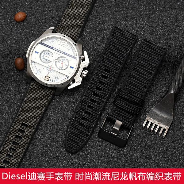 watch bands suitable for disai nylon band dz4500 / dz4506 officer series 24mm 26mm 28mm silicone rubber bottom waterproof, Black;brown
watch bands suitable for disai nylon band dz4500 / dz4506 officer series 24mm 26mm 28mm silicone rubber bottom waterproof, Black;brown