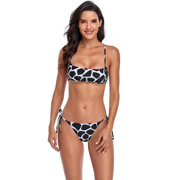 women's swimwear arrival 2021 soid swimming suit for women high waist push up 2 piece sets, White;black
women's swimwear arrival 2021 soid swimming suit for women high waist push up 2 piece sets, White;black