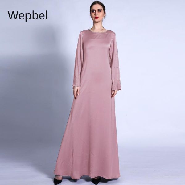 ethnic clothing wepbel self-tie abaya dress slim fits rhinestone muslim a-line large hem satin islamic robe, Red
ethnic clothing wepbel self-tie abaya dress slim fits rhinestone muslim a-line large hem satin islamic robe, Red