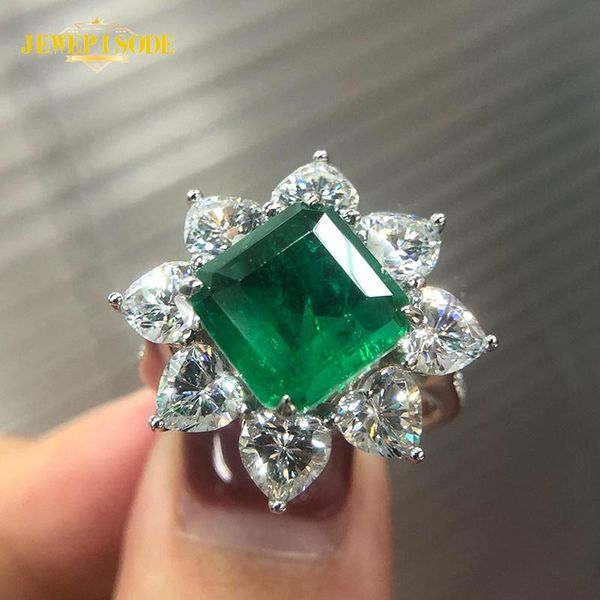 cluster rings jewepisode 10mm natural emerald real 925 sterling silver diamond gemstone ring for women party fine jewelry, Golden;silver
cluster rings jewepisode 10mm natural emerald real 925 sterling silver diamond gemstone ring for women party fine jewelry, Golden;silver