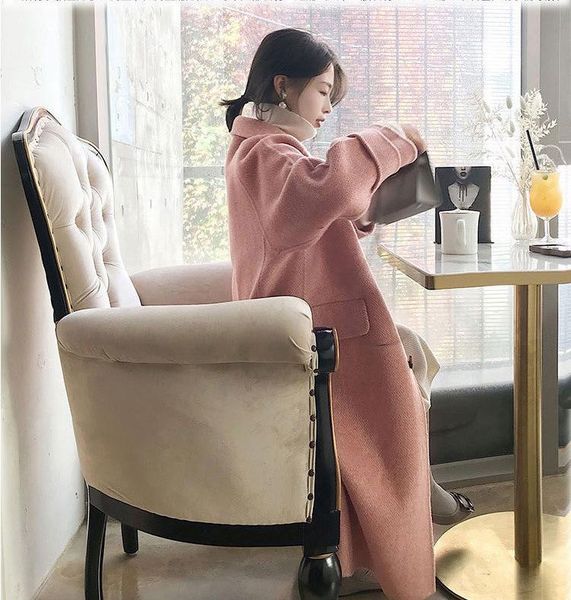 women's woolen coat mid-length 2021 autumn and winter thick retro fashion solid color wool & blends, Black
women's woolen coat mid-length 2021 autumn and winter thick retro fashion solid color wool & blends, Black