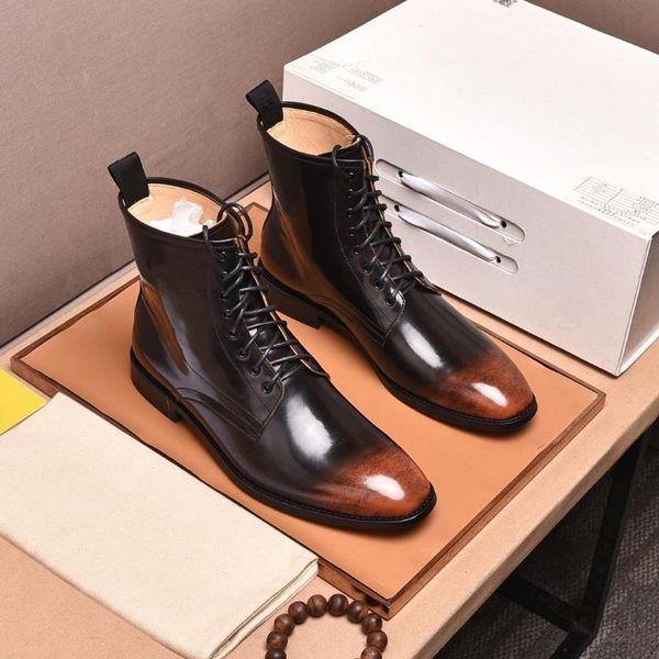 dress shoes fashion classic retro high gang business men genuine leather casual luxury lace-up banquet, Black
dress shoes fashion classic retro high gang business men genuine leather casual luxury lace-up banquet, Black