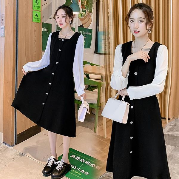 maternity dresses pregnant women breastfeeding dress autumn fashion postpartum nursing clothes long sleeve patchwork lactation, White
maternity dresses pregnant women breastfeeding dress autumn fashion postpartum nursing clothes long sleeve patchwork lactation, White