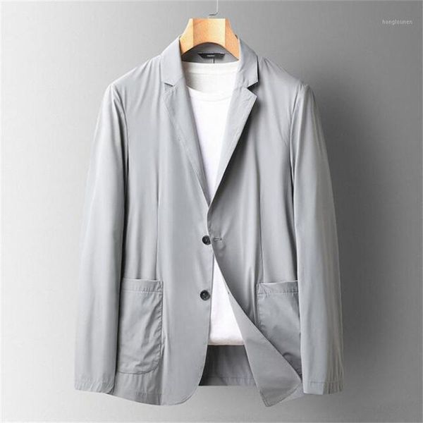 men's suits & blazers spring summer thin high stretch milk silk single layer men casual suit 2021 business jacket fashion office slim c, White;black
men's suits & blazers spring summer thin high stretch milk silk single layer men casual suit 2021 business jacket fashion office slim c, White;black