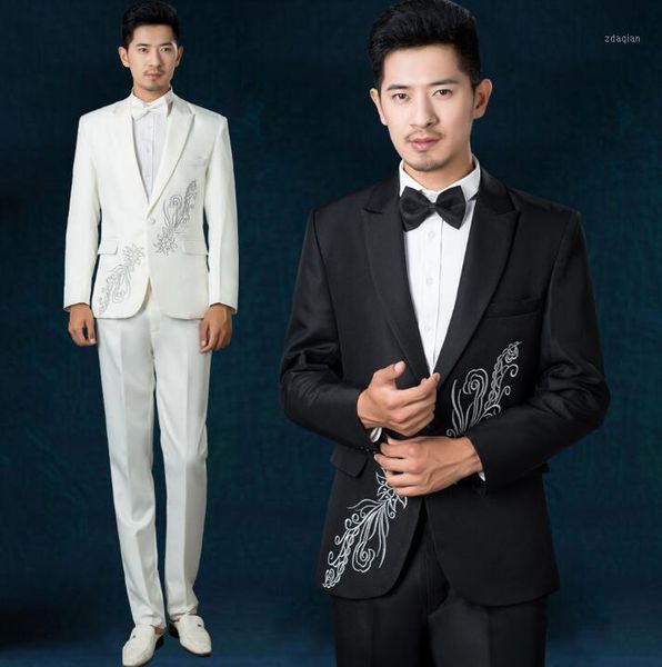 singer star style dance stage clothing for men suit set with pants 2021 mens wedding suits costume groom formal dress 1 men's & blazers, White;black
singer star style dance stage clothing for men suit set with pants 2021 mens wedding suits costume groom formal dress 1 men's & blazers, White;black