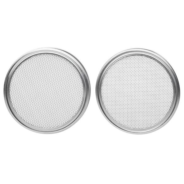 2pcs stainless steel sprouting strainer lid kit for wide mouth mason jars canning and seed screen planters & pots
2pcs stainless steel sprouting strainer lid kit for wide mouth mason jars canning and seed screen planters & pots