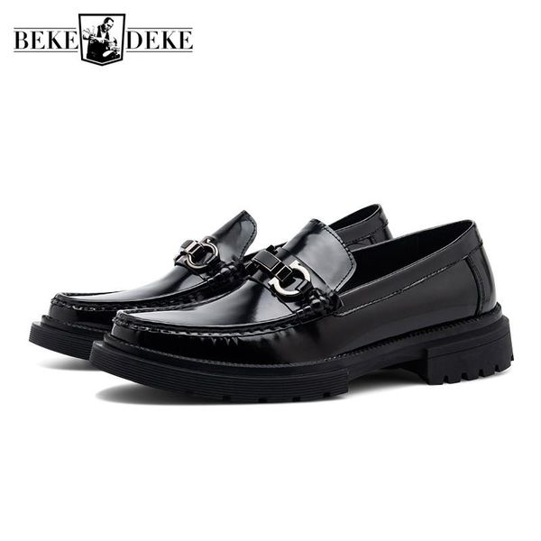 dress shoes brand fashion mens genuine leather formal slip on loafers 2021 platform driving business man office work, Black
dress shoes brand fashion mens genuine leather formal slip on loafers 2021 platform driving business man office work, Black