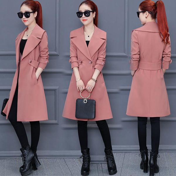 women's trench coats ruffle coat women outerwear & autumn sash pocket streetwear casual pink outwear female, Tan;black
women's trench coats ruffle coat women outerwear & autumn sash pocket streetwear casual pink outwear female, Tan;black