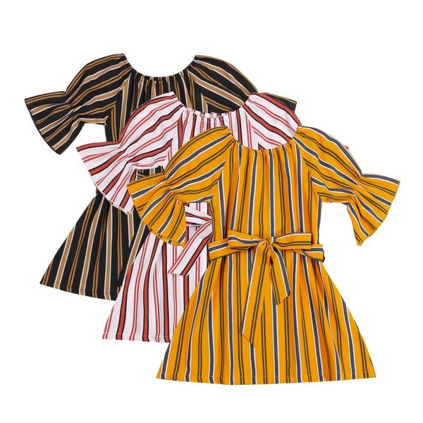 girl's dresses summer toddler princess dress kids girls cotton casual stripe flare sleeve children girl clothing 3-8y, Red;yellow
girl's dresses summer toddler princess dress kids girls cotton casual stripe flare sleeve children girl clothing 3-8y, Red;yellow