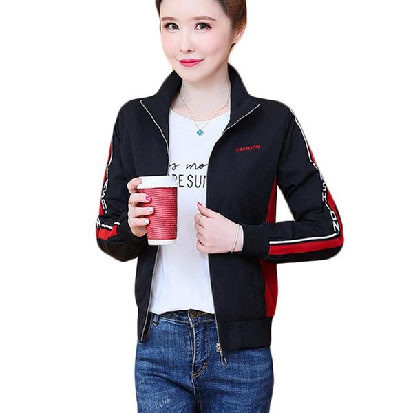 women's jackets 2021 autumn korean fashion printed bomber jacket women baseball long sleeve ladies slim short coats outwear, Black;brown
women's jackets 2021 autumn korean fashion printed bomber jacket women baseball long sleeve ladies slim short coats outwear, Black;brown