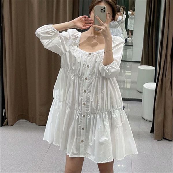 summer fashion women's european and american style square collar three-quarter sleeves single-breasted loose dress h305 casual dresses, Black;gray
summer fashion women's european and american style square collar three-quarter sleeves single-breasted loose dress h305 casual dresses, Black;gray