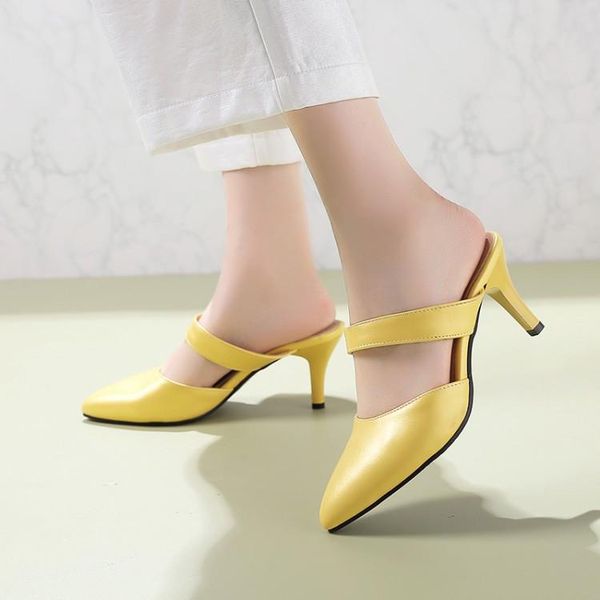 slippers pxelena thin high heels women mules slides pointed toe slip on 2021 summer lady date party shoes outside big size, Black
slippers pxelena thin high heels women mules slides pointed toe slip on 2021 summer lady date party shoes outside big size, Black