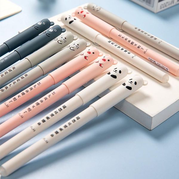 12pcs/box kawaii animal erasable gel pen school office supplies stationery gift 0.35mm blue black ink pens
12pcs/box kawaii animal erasable gel pen school office supplies stationery gift 0.35mm blue black ink pens