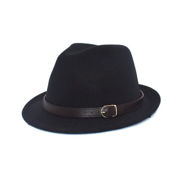 wide brim hats men and women's autumn winter woolen hat british retro jazz fashion casual belt decoration small top, Blue;gray
wide brim hats men and women's autumn winter woolen hat british retro jazz fashion casual belt decoration small top, Blue;gray