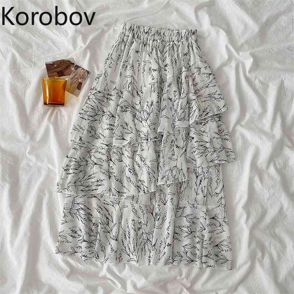 korobov women skirts summer new korean high waist a-line chiffon faldas mujer preppy style print ruffles female skirt 210430, Black
korobov women skirts summer new korean high waist a-line chiffon faldas mujer preppy style print ruffles female skirt 210430, Black