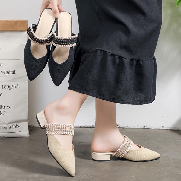 slippers sagace square toe mules summer women fashion pointed flats sandals slides holiday beach shoes female single, Black
slippers sagace square toe mules summer women fashion pointed flats sandals slides holiday beach shoes female single, Black