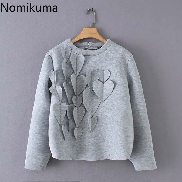 nomikuma women sweatshirt korean 3d love heart pullover jumper causal long sleeve o-neck winter hoodies feminimos 6d098 210427, Black
nomikuma women sweatshirt korean 3d love heart pullover jumper causal long sleeve o-neck winter hoodies feminimos 6d098 210427, Black